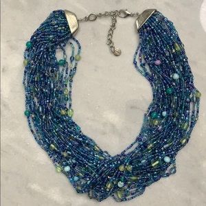 Talbots beaded layer necklace